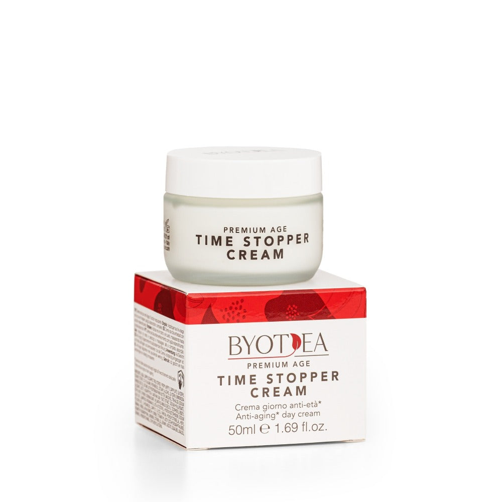 Byotea Premium Age Time Stopper – Nappali Arckrém, Lifting Hatás, Ránctalanító és Környezetszennyezés Elleni Védelem 50 ml