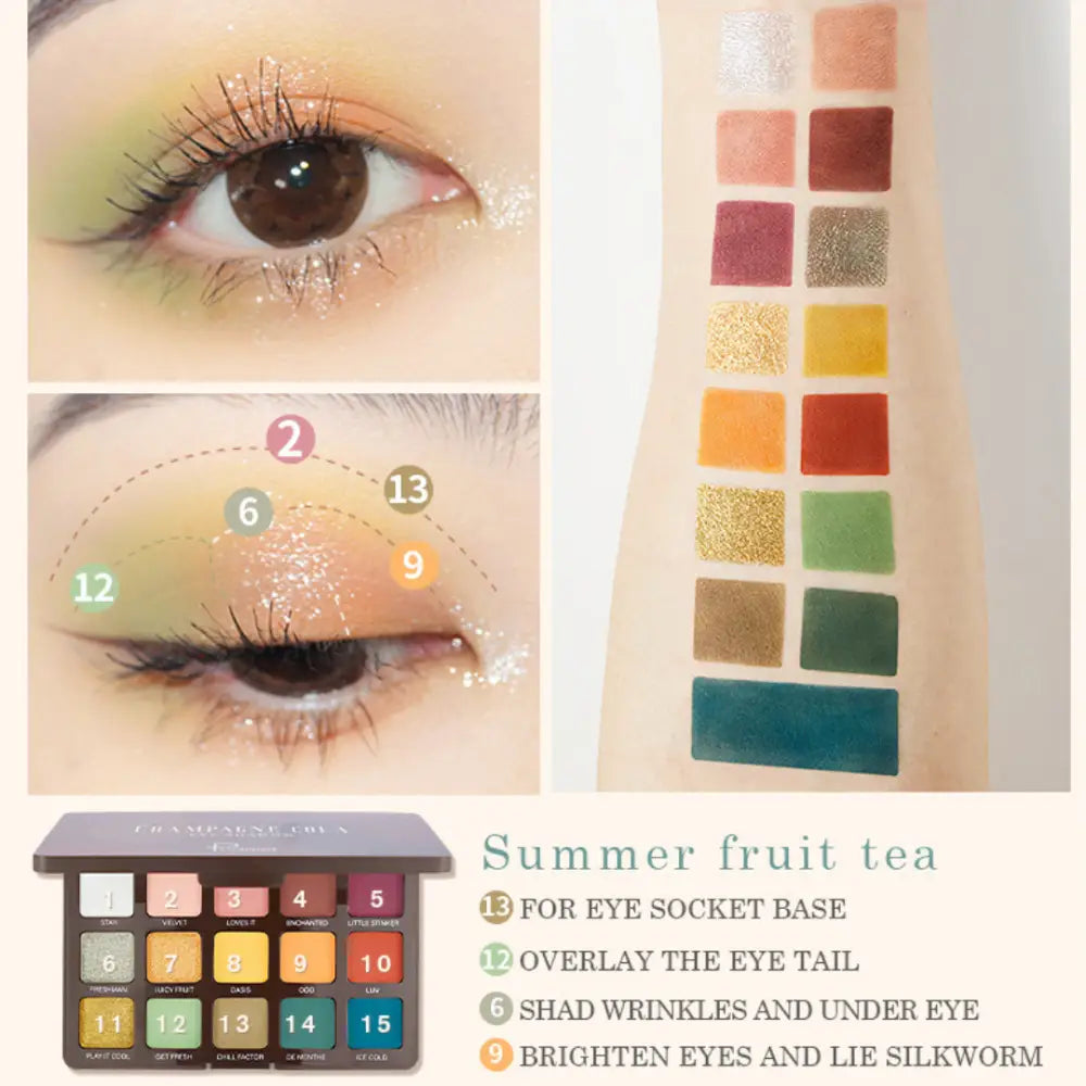 15 Színt Tartalmazó Sminkpaletta Pudaier - Sminkelés