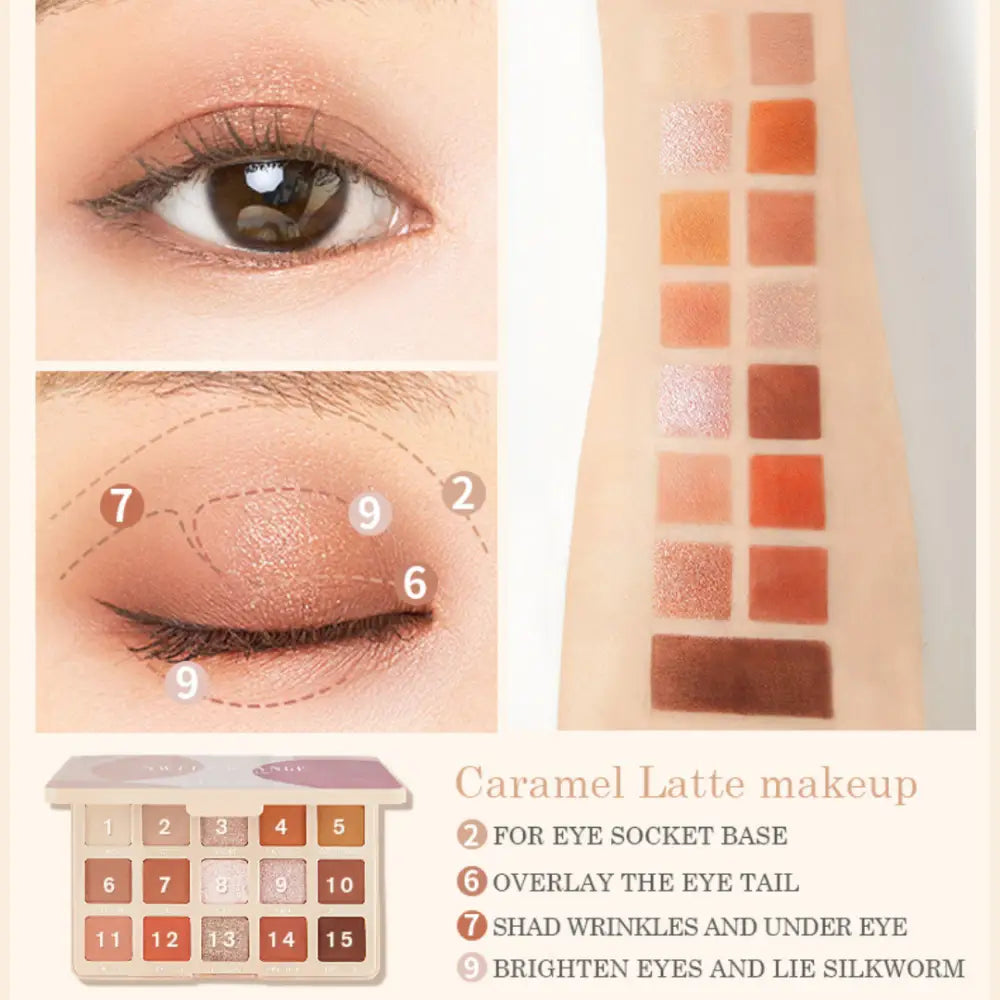 15 Színt Tartalmazó Sminkpaletta Pudaier - Sminkelés