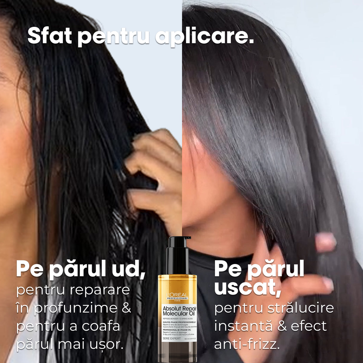 L’Oréal Professionnel Absolut Repair Molecular kétfázisú haj olaj – göndörödésgátló, intenzív táplálás és 100 órás ragyogás