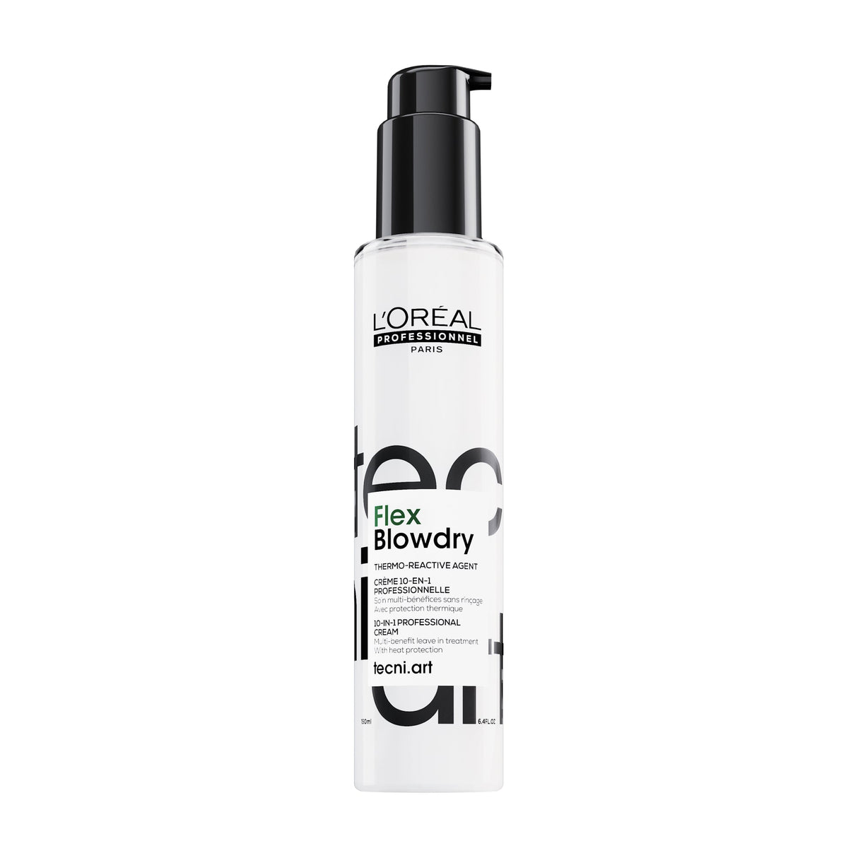 L’Oréal Professionnel Tecni.Art Flex Blowdry – Professzionális 10‑az‑1‑ben Leave‑in Hajformázó Krém Hővédelemmel, Szilikonmentes, 190 ml