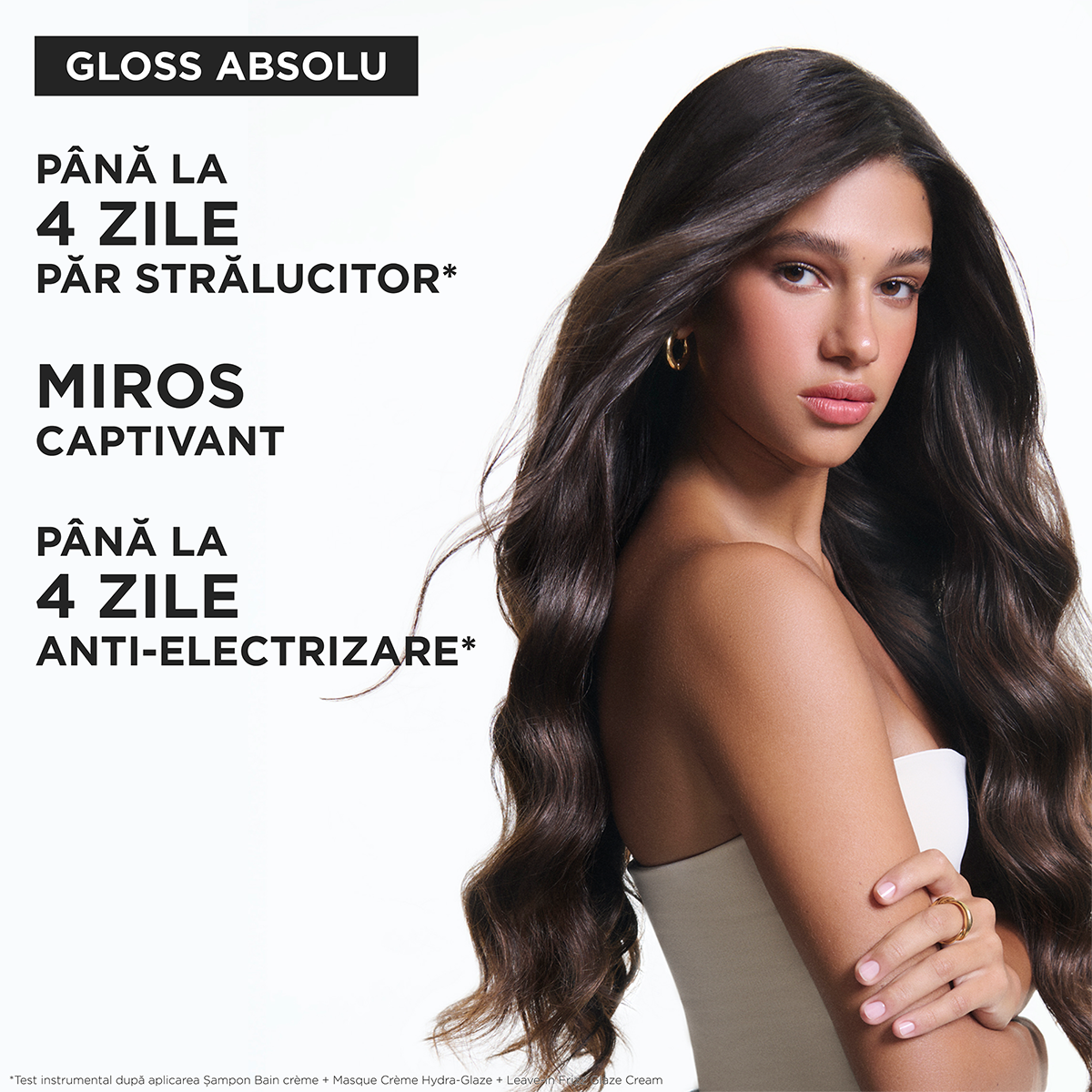Kérastase Gloss Absolu Masque Crème Hydra‑Glaze – Hidratáló maszk vastag és elektrosztatikus hajra, intenzív fény és puhaság, 200 ml