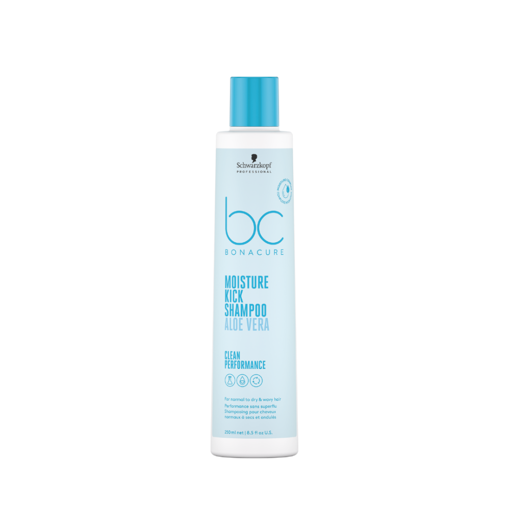 Schwarzkopf Professional Bonacure Moisture Kick – Șampon cu aloe vera și moringă pentru păr uscat