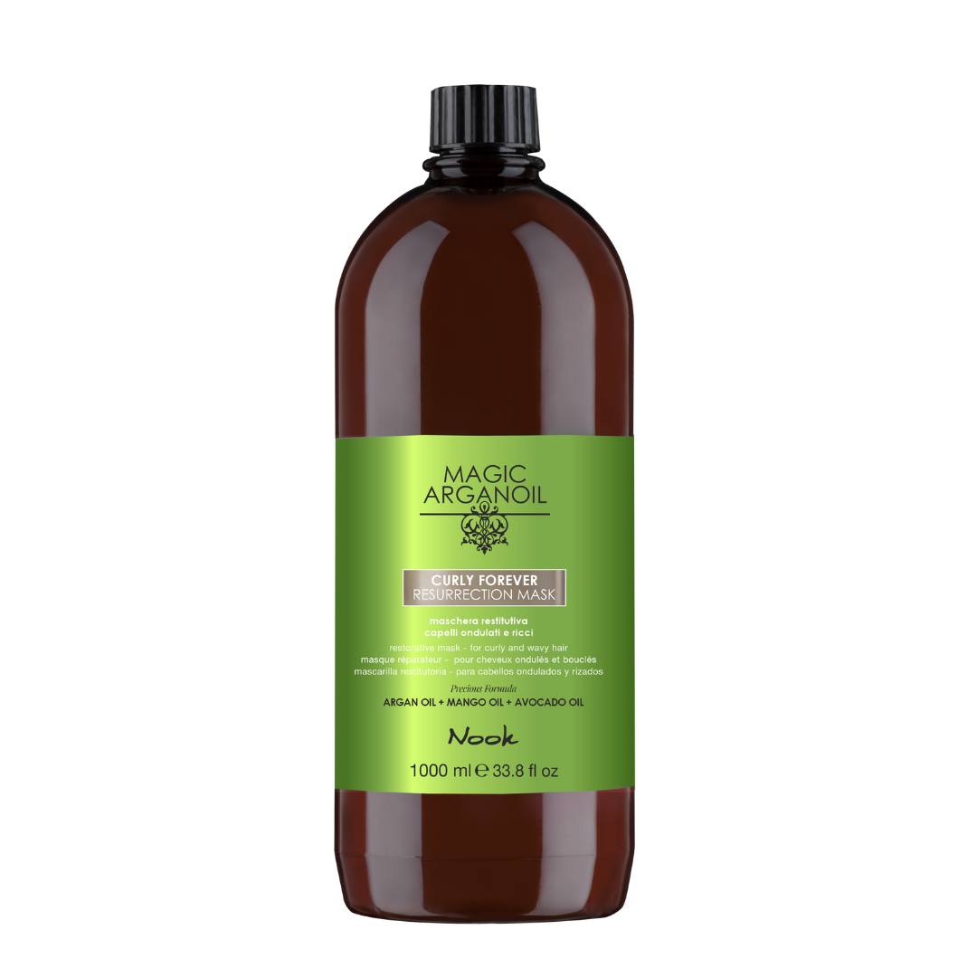 Nook Magic ArganOil Curly Forever Resurrection Mask – Ultraregeneráló maszk göndör és hullámos hajra