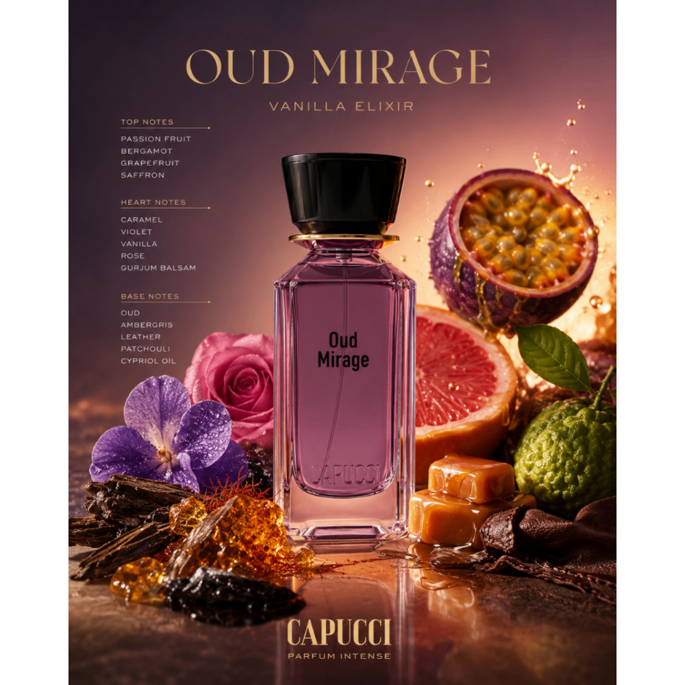 Capucci Oud Mirage Vanilla Elixir Unisex Parfüm 100ml