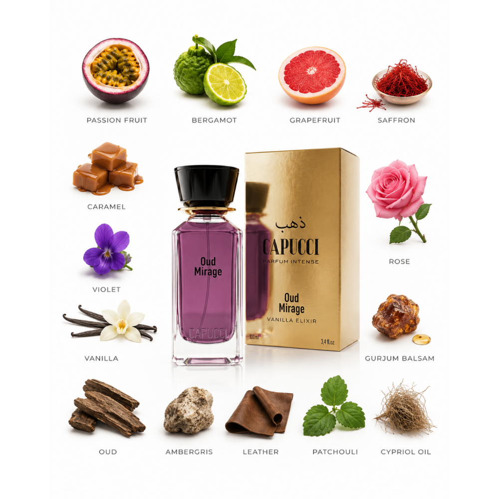 Capucci Oud Mirage Vanilla Elixir Unisex Parfüm 100ml
