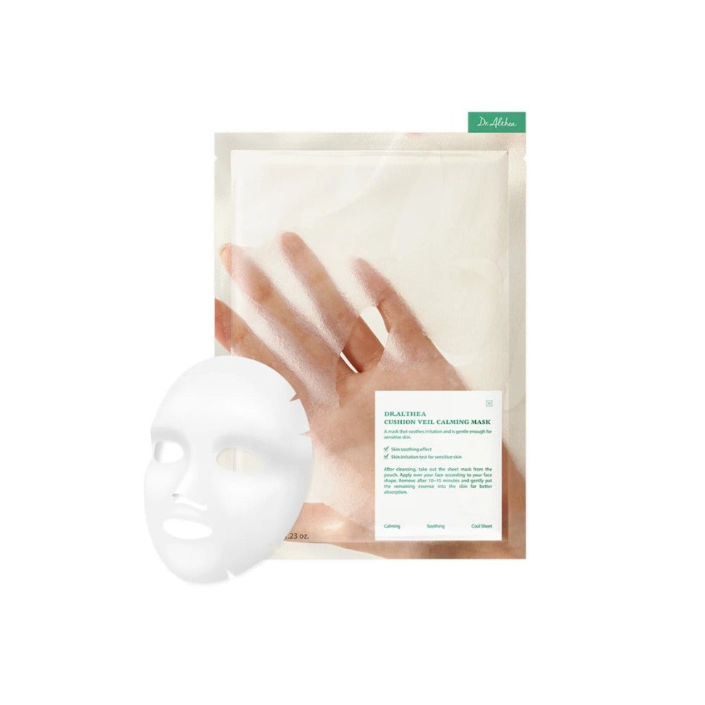 DR. Althea Cushion Veil Calming Mask Nyugtató és hidratáló fátyolmaszk érzékeny bőrre 35g
