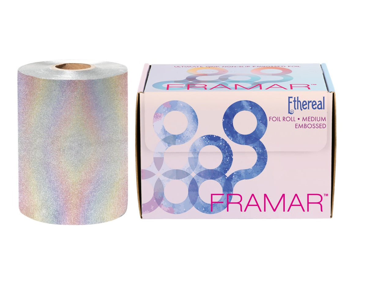 Framar Ethereal M – Professzionális alufólia tekercs melírozáshoz, 12,7 cm x 97,5 m