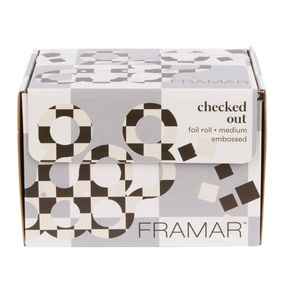 Framar Checked Out – Professzionális alufólia hajfestéshez, 12,7 cm x 97,5 m