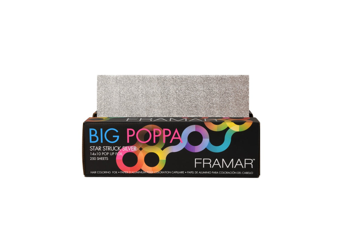 Framar Big Poppa XL – 250 darabos előre vágott és dombornyomott alumíniumfólia szett professzionális melírozáshoz és festéshez