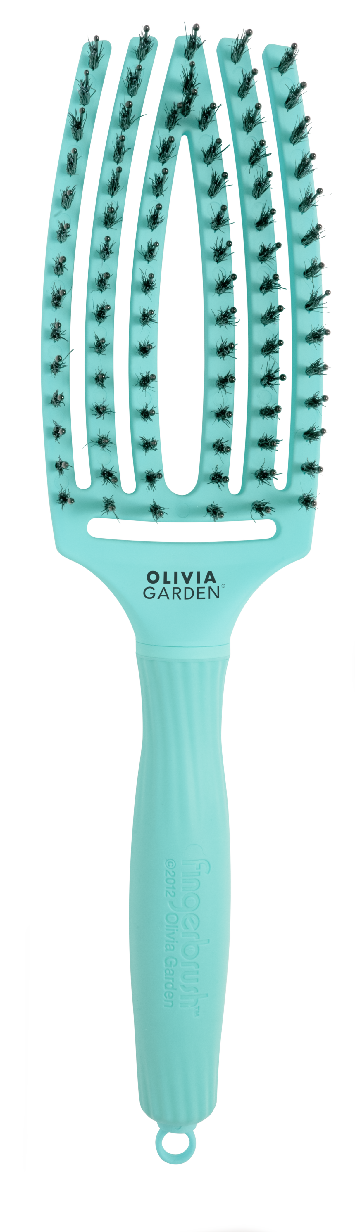 Olivia Garden FingerBrush Combo Medium Mint – Professzionális kefe a kibontáshoz, kisimításhoz és dúsításhoz