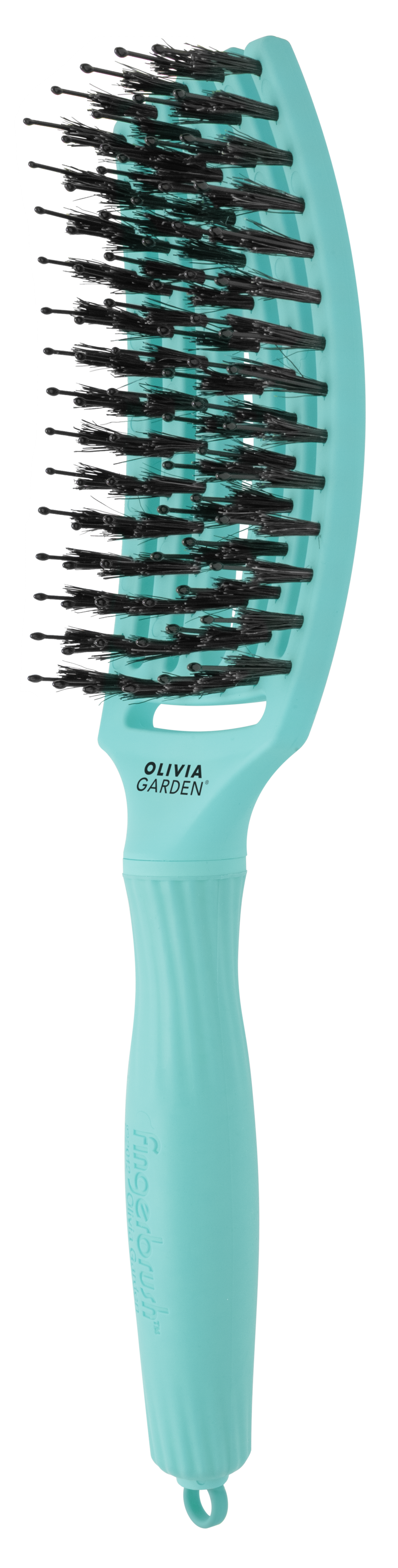 Olivia Garden FingerBrush Combo Medium Mint – Professzionális kefe a kibontáshoz, kisimításhoz és dúsításhoz