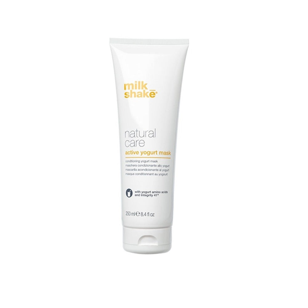 Milk Shake Active Yogurt Mask 250ml – Mască Profesională Hidratantă cu Proteine din Iaurt pentru Păr Vopsit, Uscat și Lipsit de Vitalitate