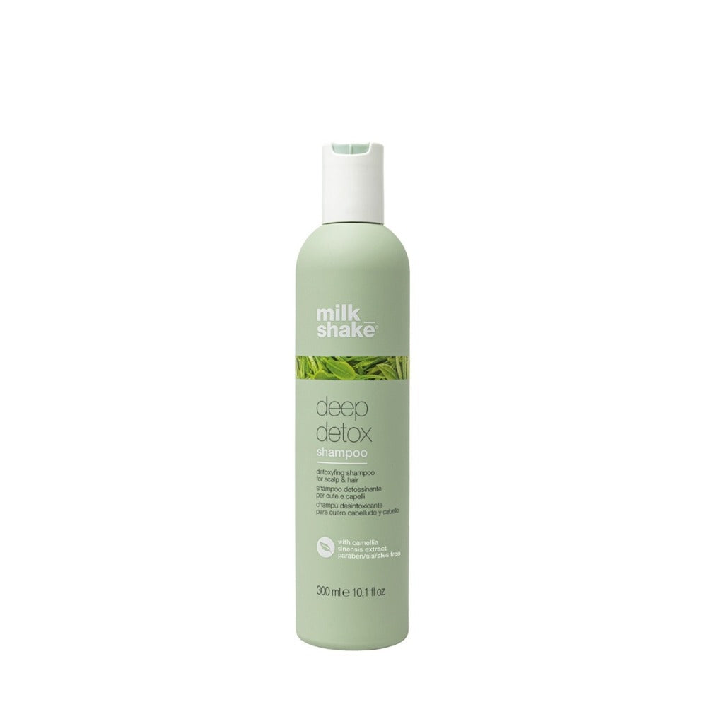 Milk Shake Deep Detox Shampoo 300ml – Professzionális Detox Sampon Mélytisztításhoz, Nehézfémek, Faggyú és Styling Maradványok Eltávolítására