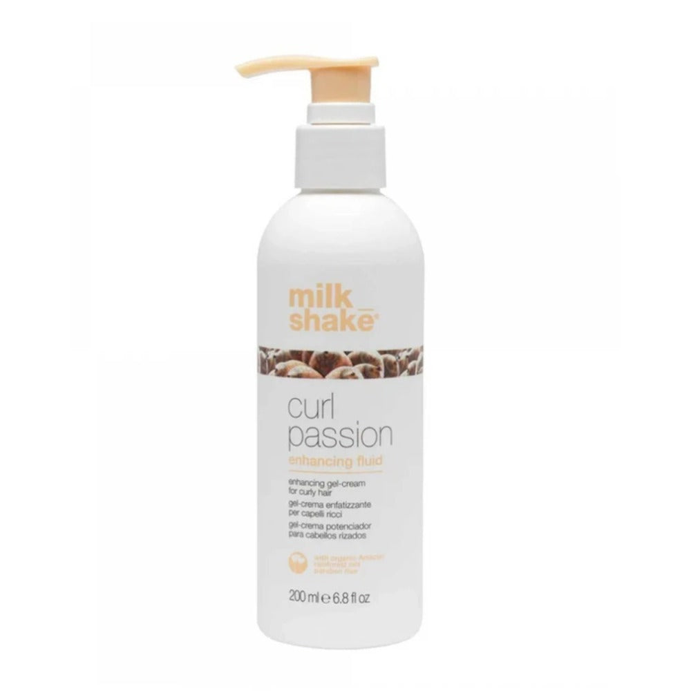 Milk Shake Curl Passion Enhancing Fluid 200ml – Professzionális Fluid a Fürtök Intenzívebbé Tételéhez és Definiálásához, Hidratálás és Anti-Frizz Kontroll