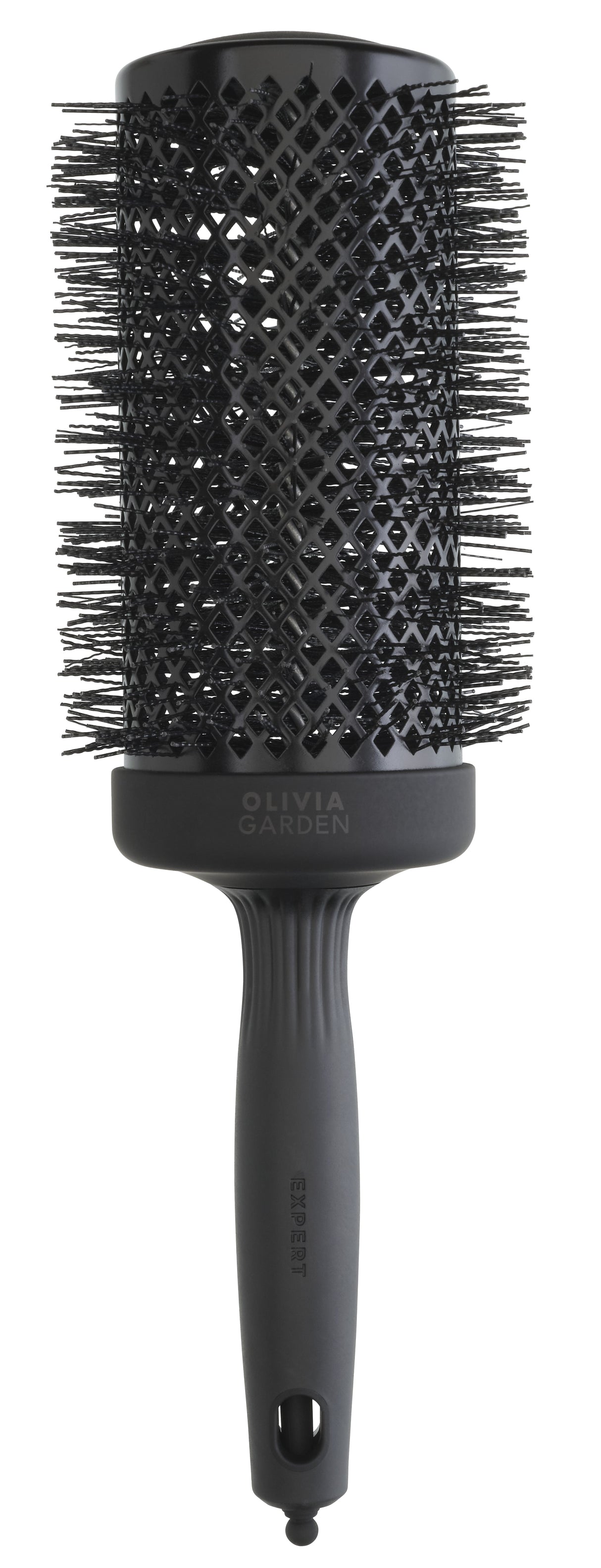 Olivia Garden Expert Blowout Black Label 65 – Extra-hosszú professzionális hajkefe hullámos sörtékkel a maximális volument, ragyogást és gyors szárítást biztosítva