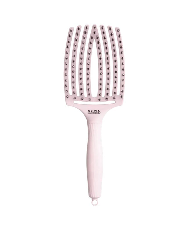 Olivia Garden FingerBrush Combo Pastel Large Pink – Professzionális hajkefe a könnyed kibontásért, dús hajért és ragyogásért L
