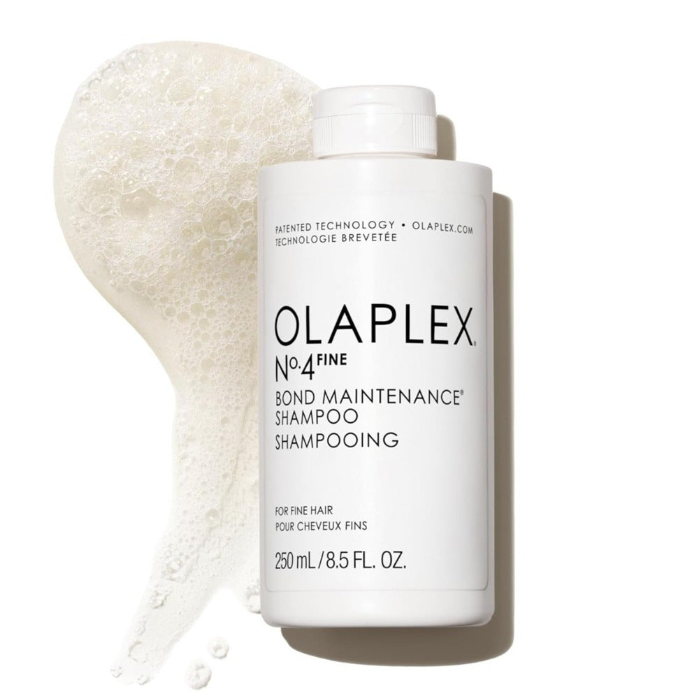 Olaplex No.4 Fine Bond Maintenance Shampoo 250ml – Sampon Volumennövelésre, Erősítésre és a Vékonyszálú Haj Dúsabb Hatásáért