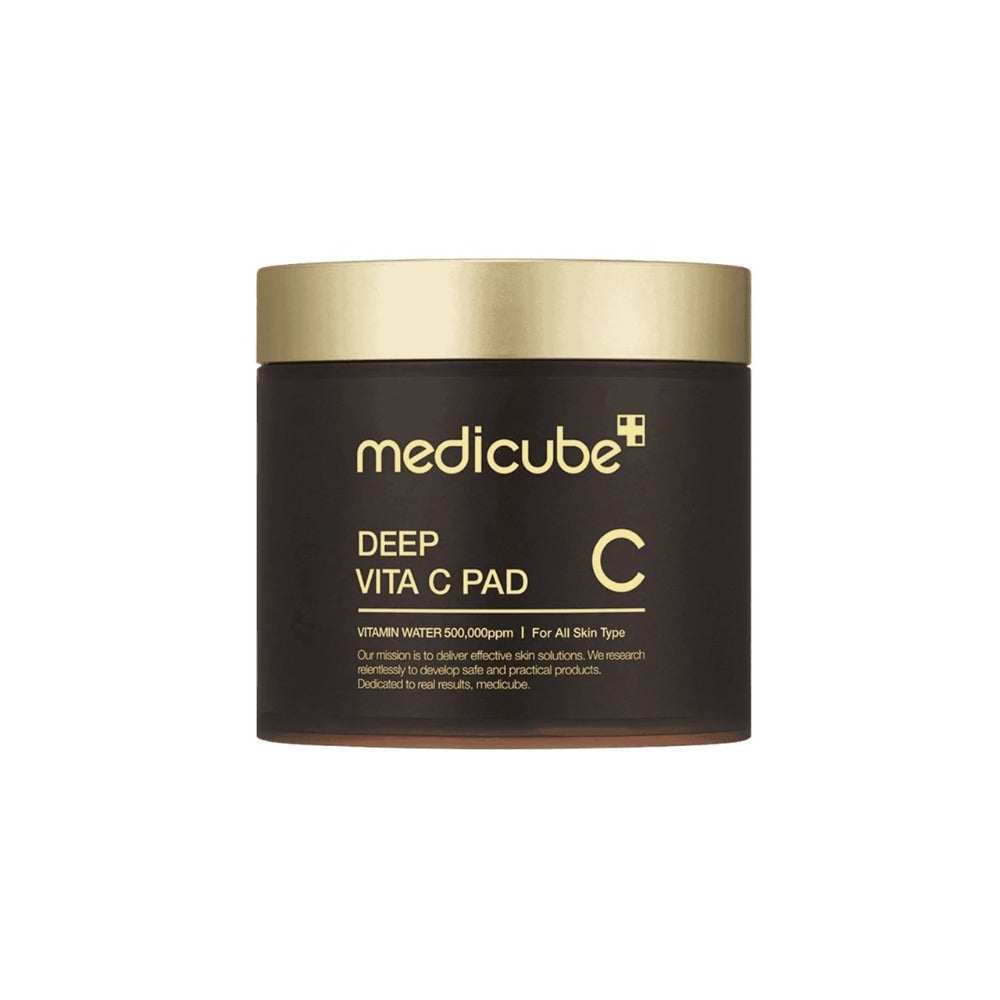 MEDICUBE Deep Vita C Pad 70 Dischete – Pad-uri Exfoliante cu Vitamina C, Niacinamidă și PHA pentru Pete Pigmentare, Luminozitate și Uniformizarea Tenului