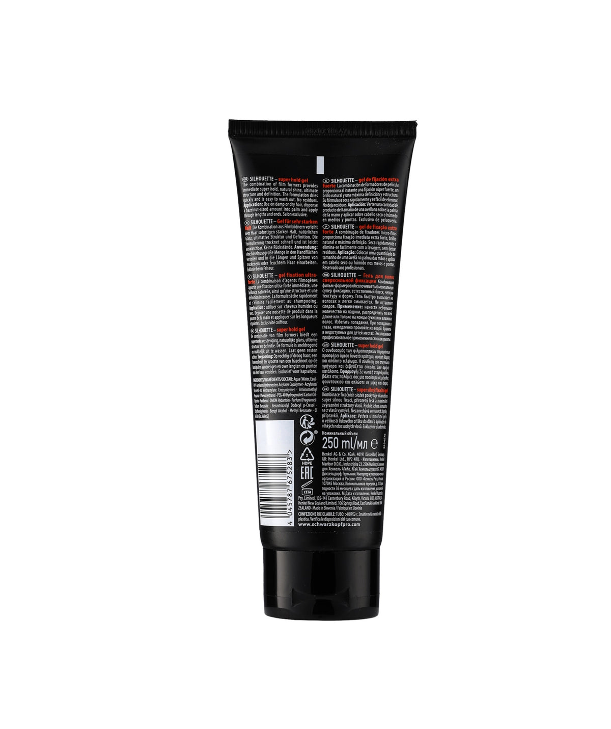 Schwarzkopf Professional Silhouette Super Hold Hajgél Erős Tartással Természetes Fénnyel 250 ml