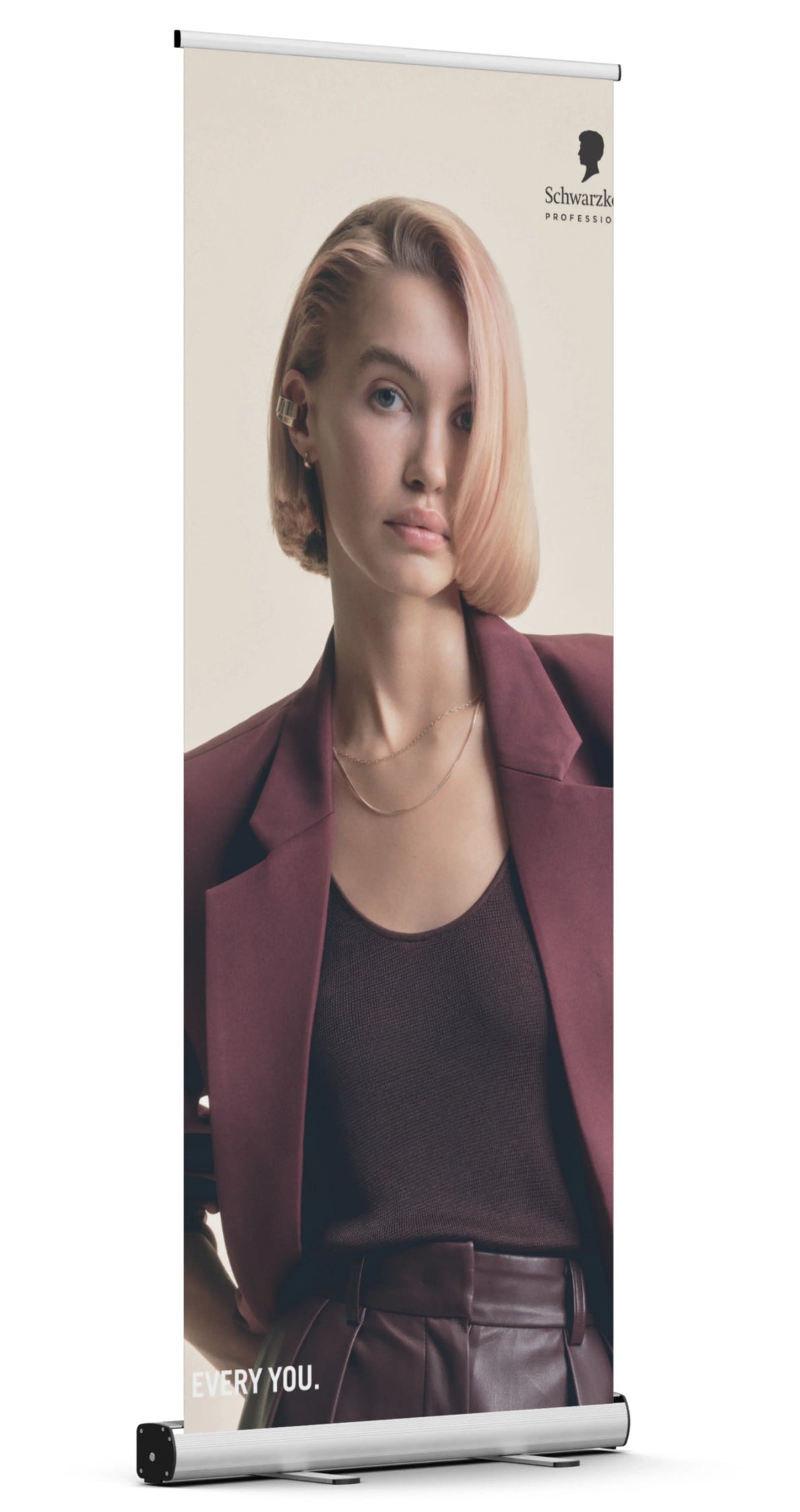Schwarzkopf Professional BLONDME Roll-Up – Szalon promóciós anyag, 72x140 cm