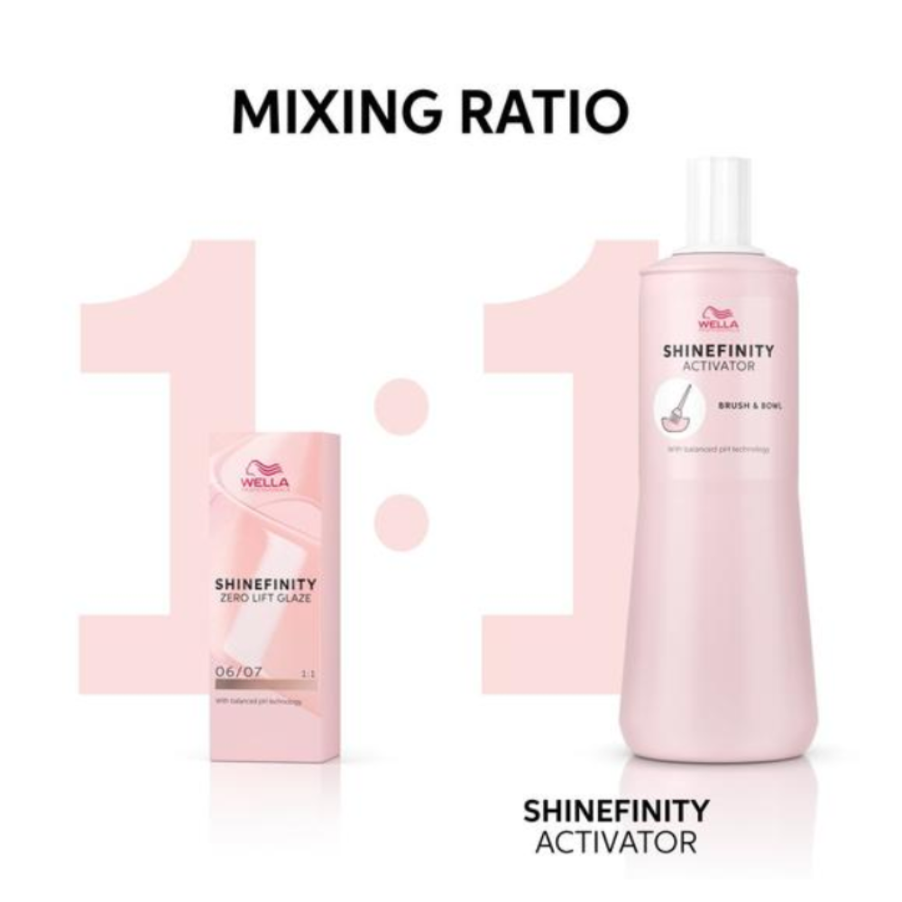 Wella Shinefinity BottleActivator 2% – Activator cu aplicator pentru vopsea demi-permanenta 60ml