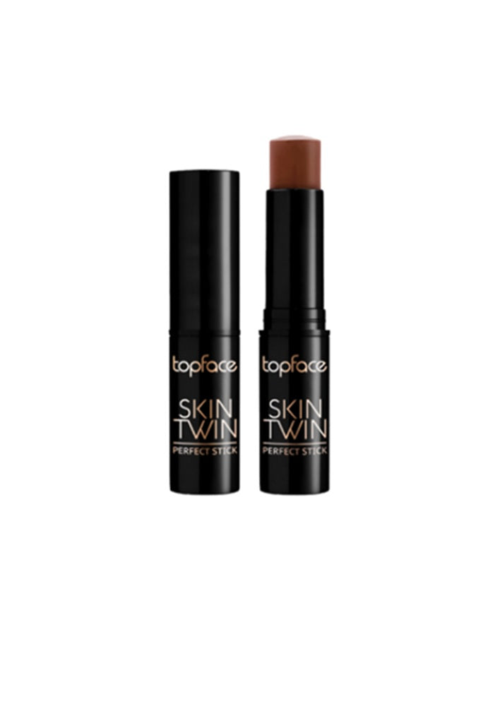 Topface Matt Contouring Stick Skin Twin Perfect – Professzionális Kontúr és Hidratálás Makadámdió Olajjal