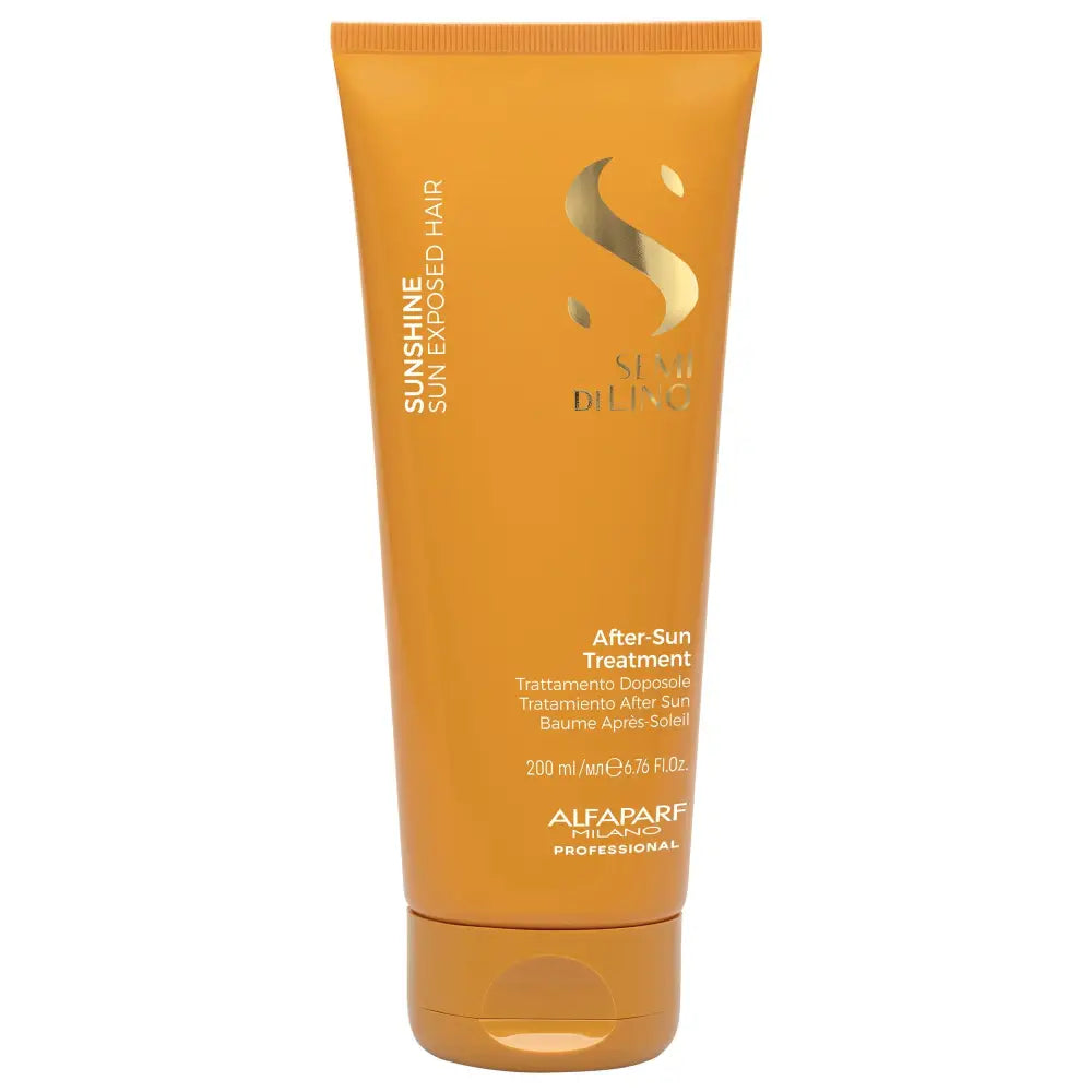 Alfaparf Semi di Lino Sunshine After-Sun Hair Treatment 200ml – Tratament nutritiv post-soare cu protecție UV