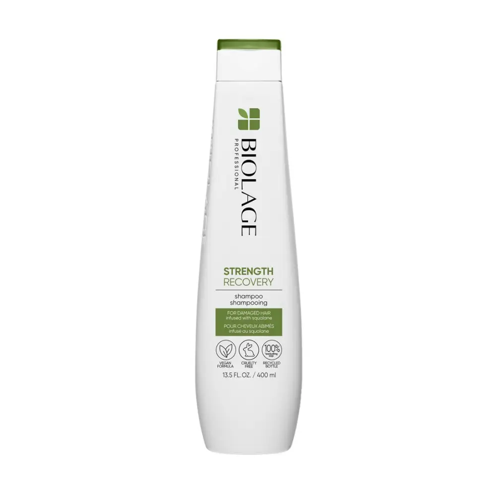 Biolage Strength Recovery Sampon Squalane Olajjal 250ml – Professzionális Javító Ápolás Sérült Hajra - Haj