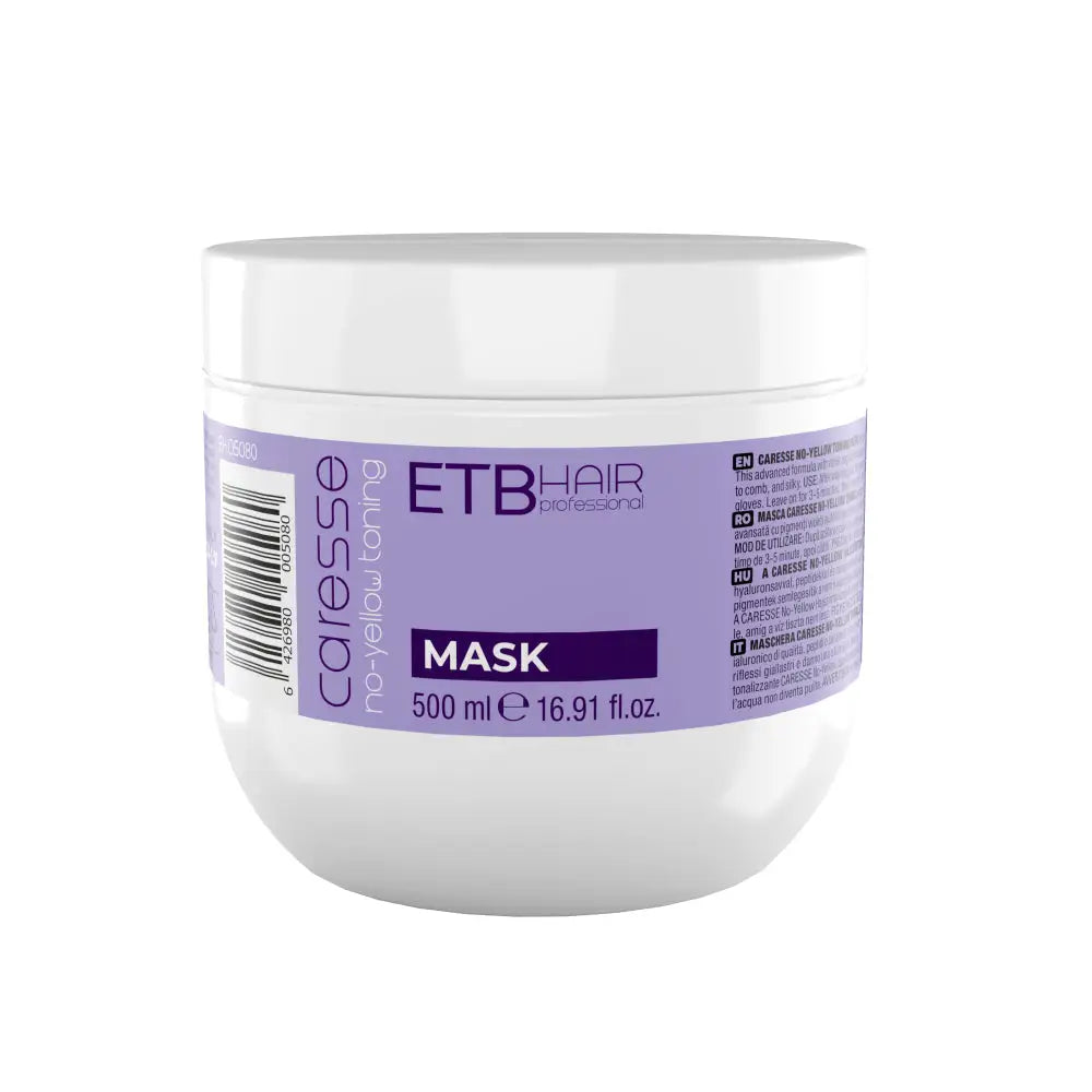 ETB Caresse No-Yellow Hamvasító Hajpakolás – Hideg Szőke Tónus & Intenzív Hidratálás Profi Szinten - Haj