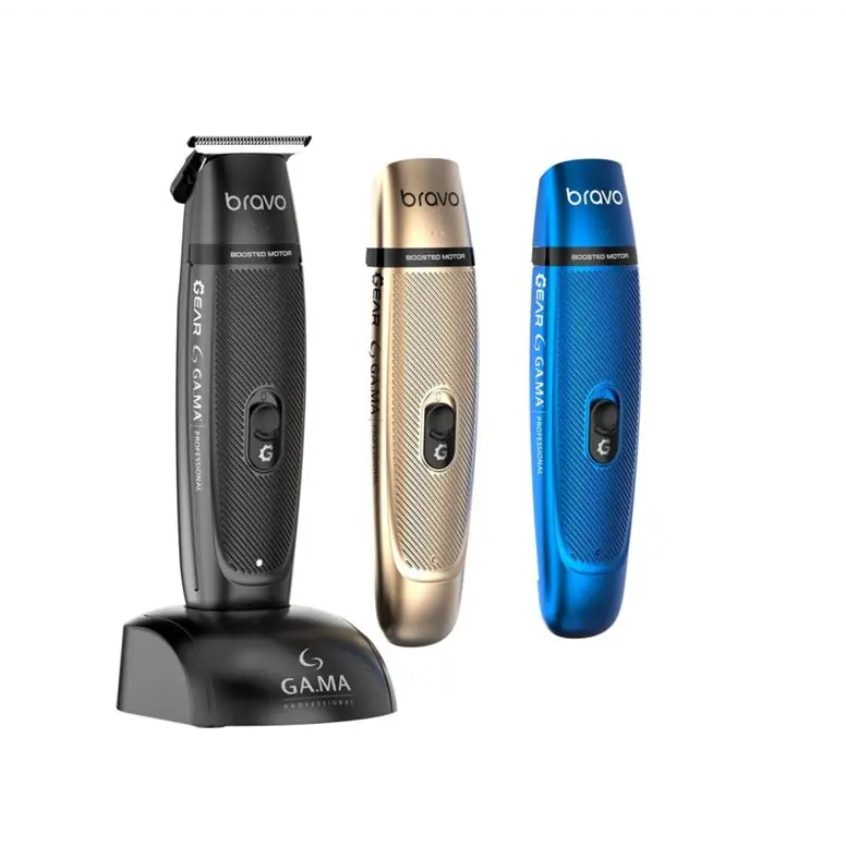 GA.MA Bravo Gear Booster Professzionális Kontúrvágó – 9000 Rpm Digitális Motor DLC T-Penge USB Töltés 60 Perc