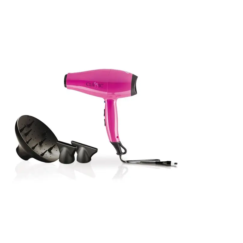 GA.MA Classic Professzionális Hajszárító – 2200W-os Olasz AC Motorral Gyors Szárítás Ergonomikus Kialakítás - RÓZSASZÍN