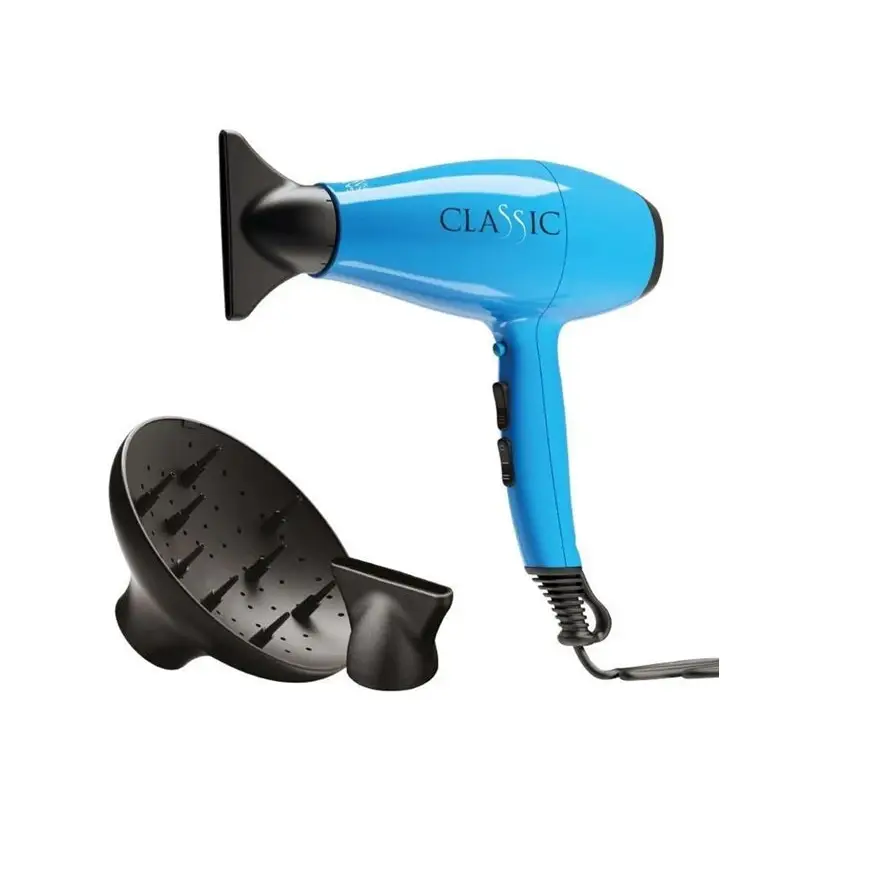 GA.MA Classic Professzionális Hajszárító – 2200W-os Olasz AC Motorral Gyors Szárítás Ergonomikus Kialakítás - KÉK