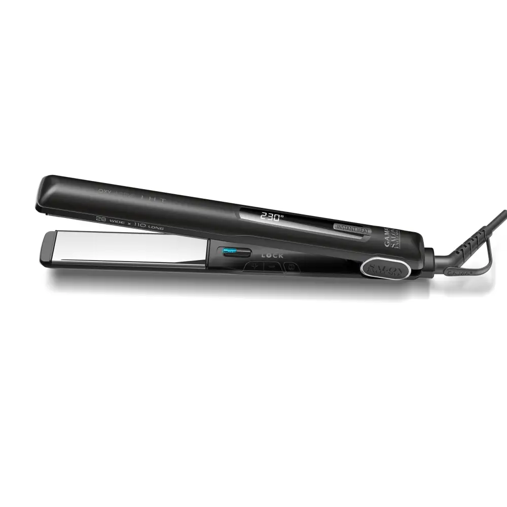 GA.MA G-Style Oxy-Active IHT Long – Professzionális Hajvasaló Hosszú Silk Chrome Lapokkal Oxy-Active Technológiával És