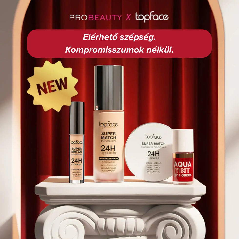 A Topface Super Match 24H sminktermékek gyűjteménye.