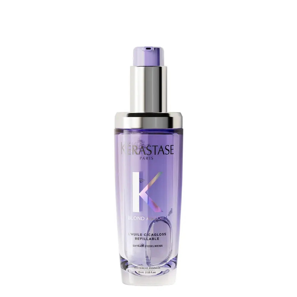 Hidratáló És Regenráló Olaj Szőke Haj Ápolására Utántölthető Üvegben Kérastase Blond Absolu L’Huile
