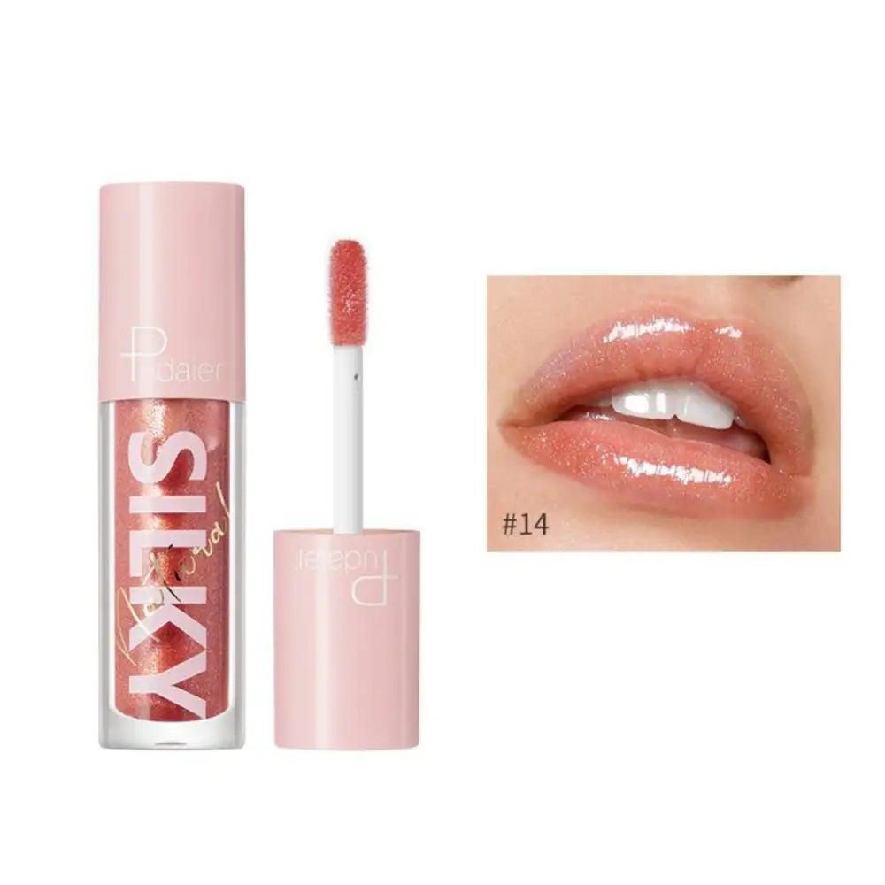 Hidratáló Természetes Csillogást Biztosító Szájfény Pudaier Gloss Bomb Silky Natural - 14 - Sminkelés