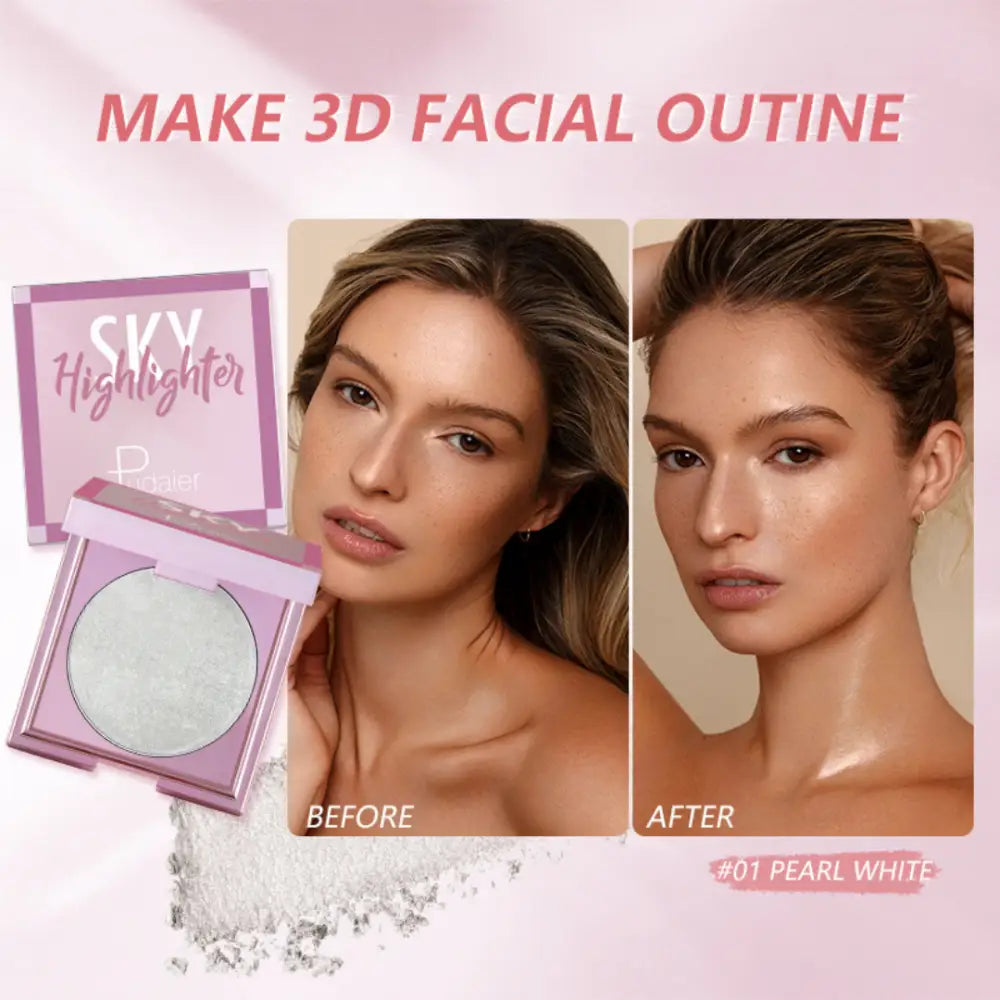 Highlighter Arcra És Testre Pudaier Sky High Shine - Sminkelés