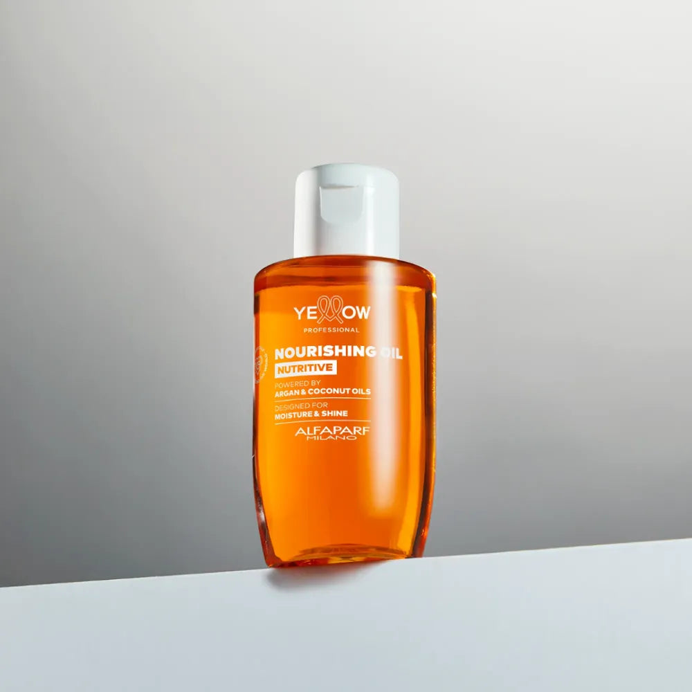 Yellow Nourishing Oil – Professzionális tápláló olaj száraz hajra, göndörödésgátló & intenzív fény, 100ml