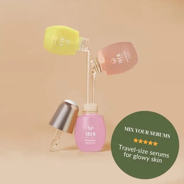 IREN Shizen GLOW UP Discovery Kit – Japán anti-aging készlet 3 szérummal a ragyogó, feszes és megfiatalodott bőrért