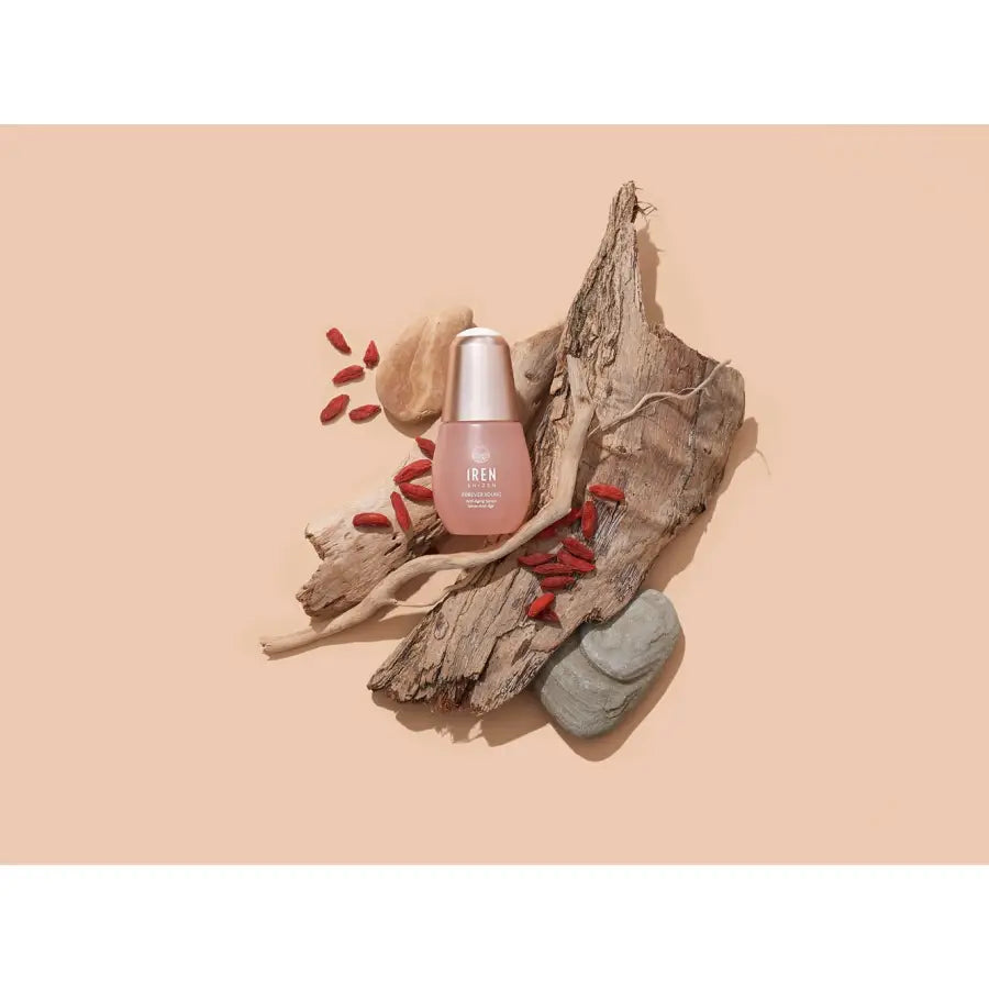 IREN Shizen Forever Young Serum 20ml – Öregedésgátló arcszérum peptidekkel, goji bogyóval és BIYUSEN™ termálvízzel a feszesítésért és a ráncok kisimításáért