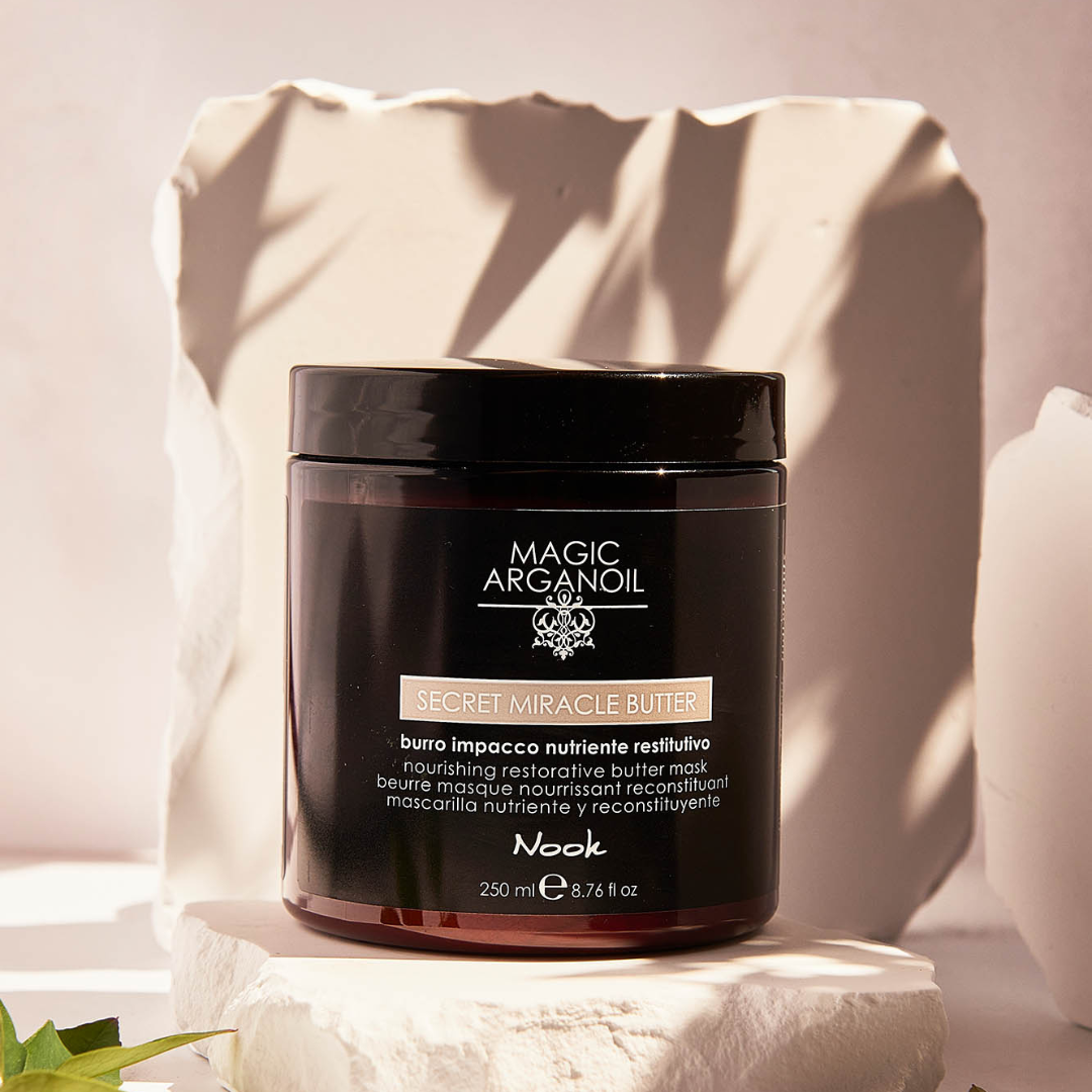 Nook Magic ArganOil Secret Restrukturáló Hajmaszk Sérült Hajra, Argánvajjal és 91% Természetes Összetevőkkel