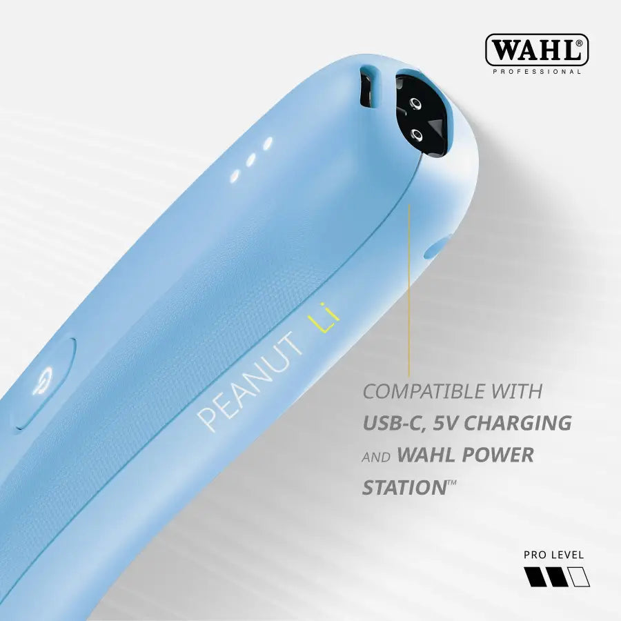 Wahl Peanut Li – Professzionális, Kompakt és Erőteljes Kontúrvágó, USB-C Töltéssel és 7.000 RPM Motorral ÚJRA CSOMAGOLVA