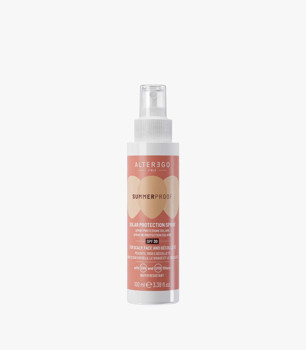 AlterEgo Summer Proof napvédő spray – Hajra, fejbőrre és arcra, 100 ml