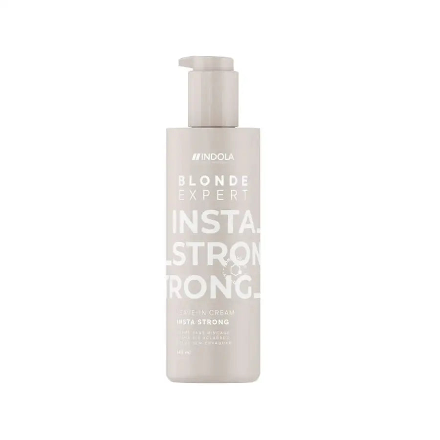 Indola Blonde Expert InstaStrong Leave-In Cream 145ml – Cremă fără clătire cu tehnologie Bond protecție termică și
