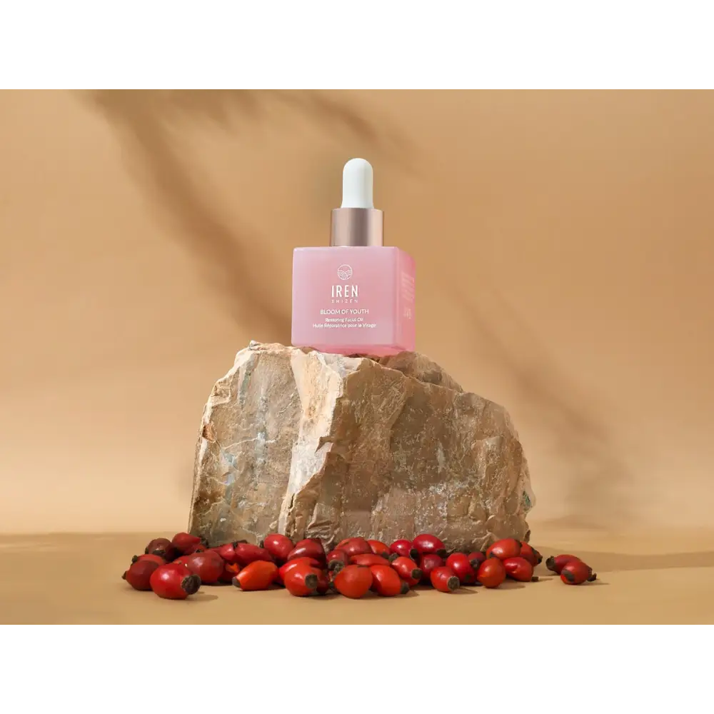 IREN Shizen BLOOM OF YOUTH 30ml – 100% -ban Természetes Regeneráló Arcápoló Olaj Hidegen Sajtolt Csipkebogyóval