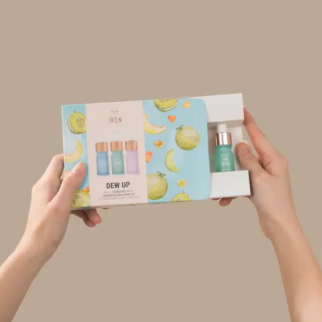IREN Shizen Dew Up Discovery Kit – Japán Luxus Mini Szérumkészlet Száraz Érzékeny és Vízhiányos Bőrre - Kozmetika
