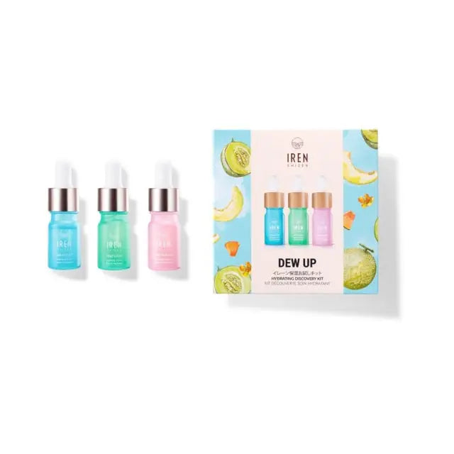 IREN Shizen Dew Up Discovery Kit – Japán Luxus Mini Szérumkészlet Száraz Érzékeny és Vízhiányos Bőrre - Kozmetika