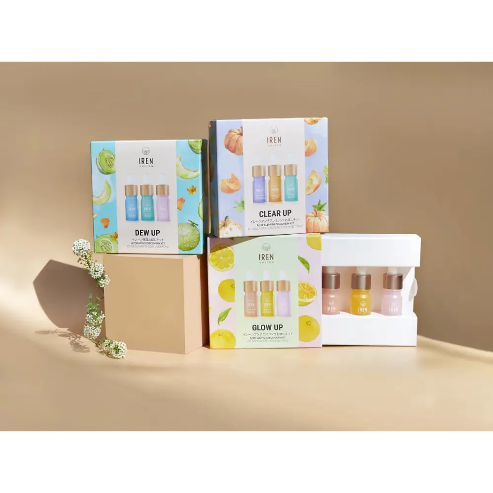 IREN Shizen Discovery Kit – Japán Anti-Imperfekciós Rituálé Biyusen™ vízzel és Szuperösszetevőkkel - Kozmetika