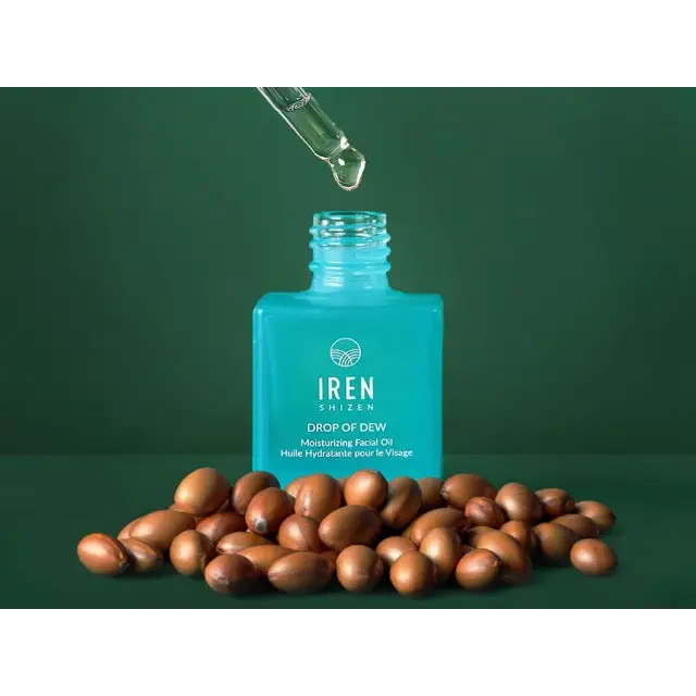 IREN Shizen DROP OF DEW 30ml – Japán Hidratáló Arcápoló Olaj Argánnal Pre- és Posztbiotikumokkal 100% -ban Természetes